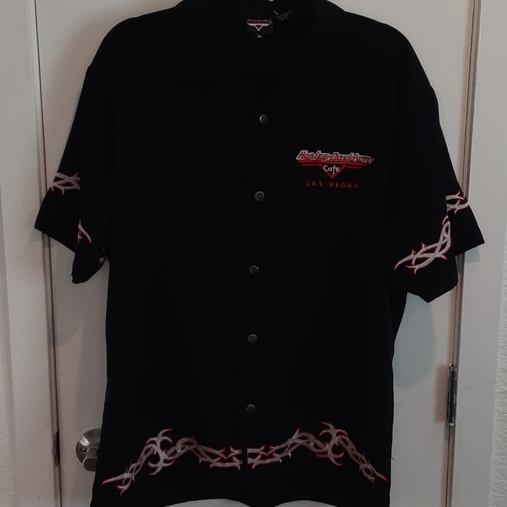 Harley Davidson Cafe button down shirt Medium